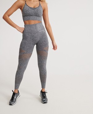 Superdry Training Contour Leggings Női Sportruházat Szürke | JTCIK7281